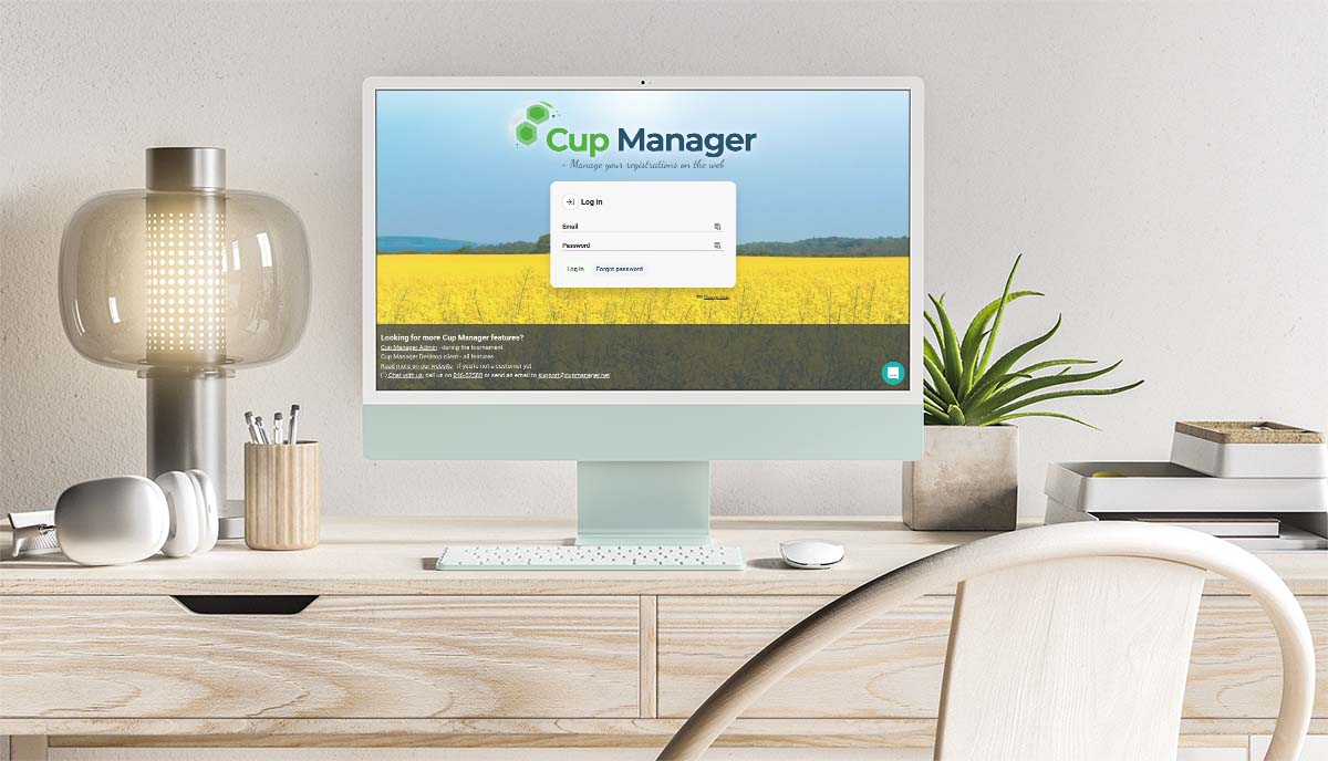 Cup Manager på skjerm